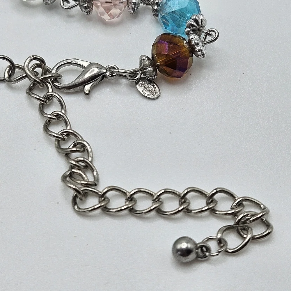 VINTAGE Premier Designs Jubilee Multicolor Faceted Bead 58" Strand Necklace - Picture 8 of 8